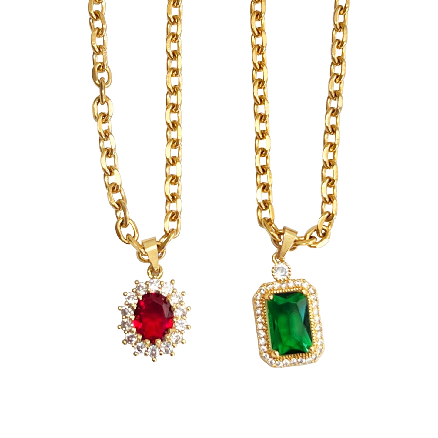 Dita Necklace - Ruby - zZONE Jewelry