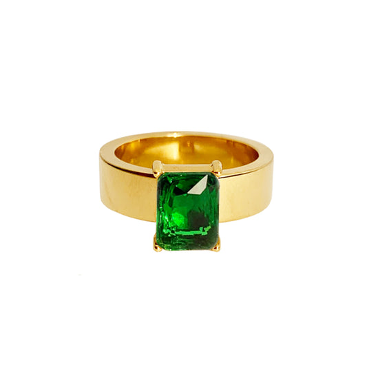Garbo Ring - Emerald - zZONE Jewelry