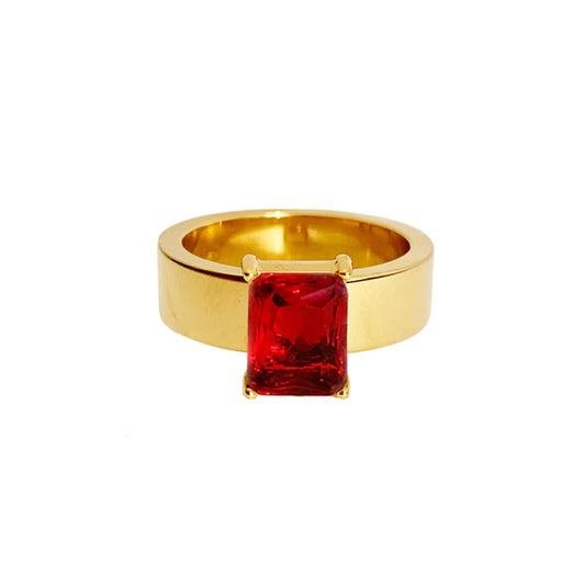 Garbo Ring - Ruby - zZONE Jewelry