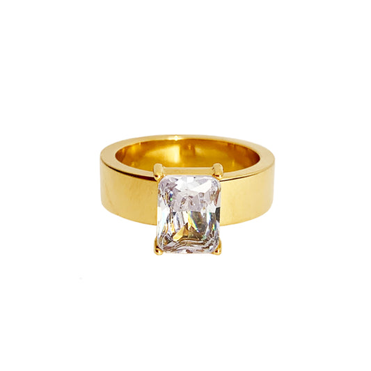 Garbo Ring - Crystal - zZONE Jewelry
