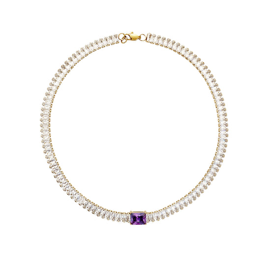 Flapper Choker - Violet - zZONE Jewelry