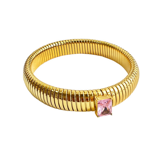 Cleopatra Bangle - Pink - zZONE Jewelry