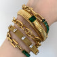Cleopatra Bangle - Emerald - zZONE Jewelry