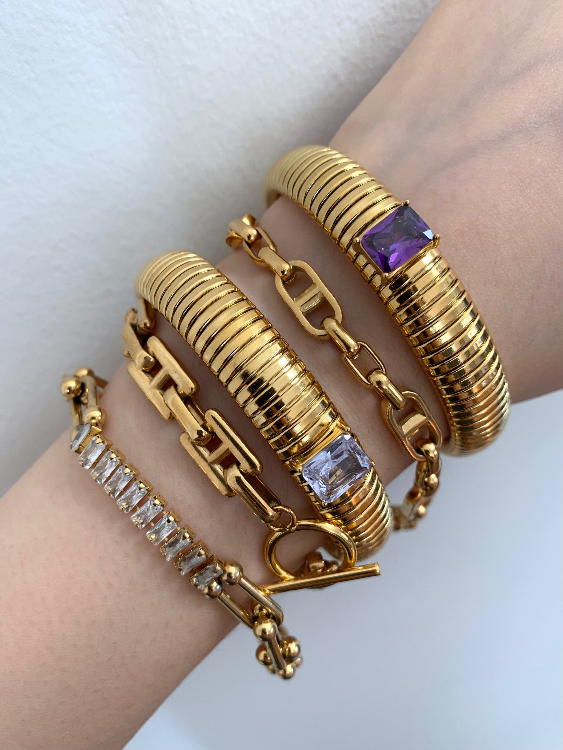 Cleopatra Bangle - Violet - zZONE Jewelry