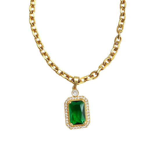 Elizabeth Necklace - Emerald - zZONE Jewelry