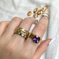 Checkerboard Ring - Crystal - zZONE Jewelry