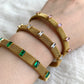 Aura Bangle - Emerald - zZONE Jewelry