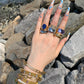 Rita Cocktail Ring - Ocean Blue - zZONE Jewelry