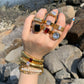 Lamarr Cocktail Ring -Obsidian - zZONE Jewelry