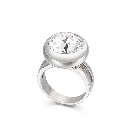 Bardot Cocktail Ring - Silver - zZONE Jewelry