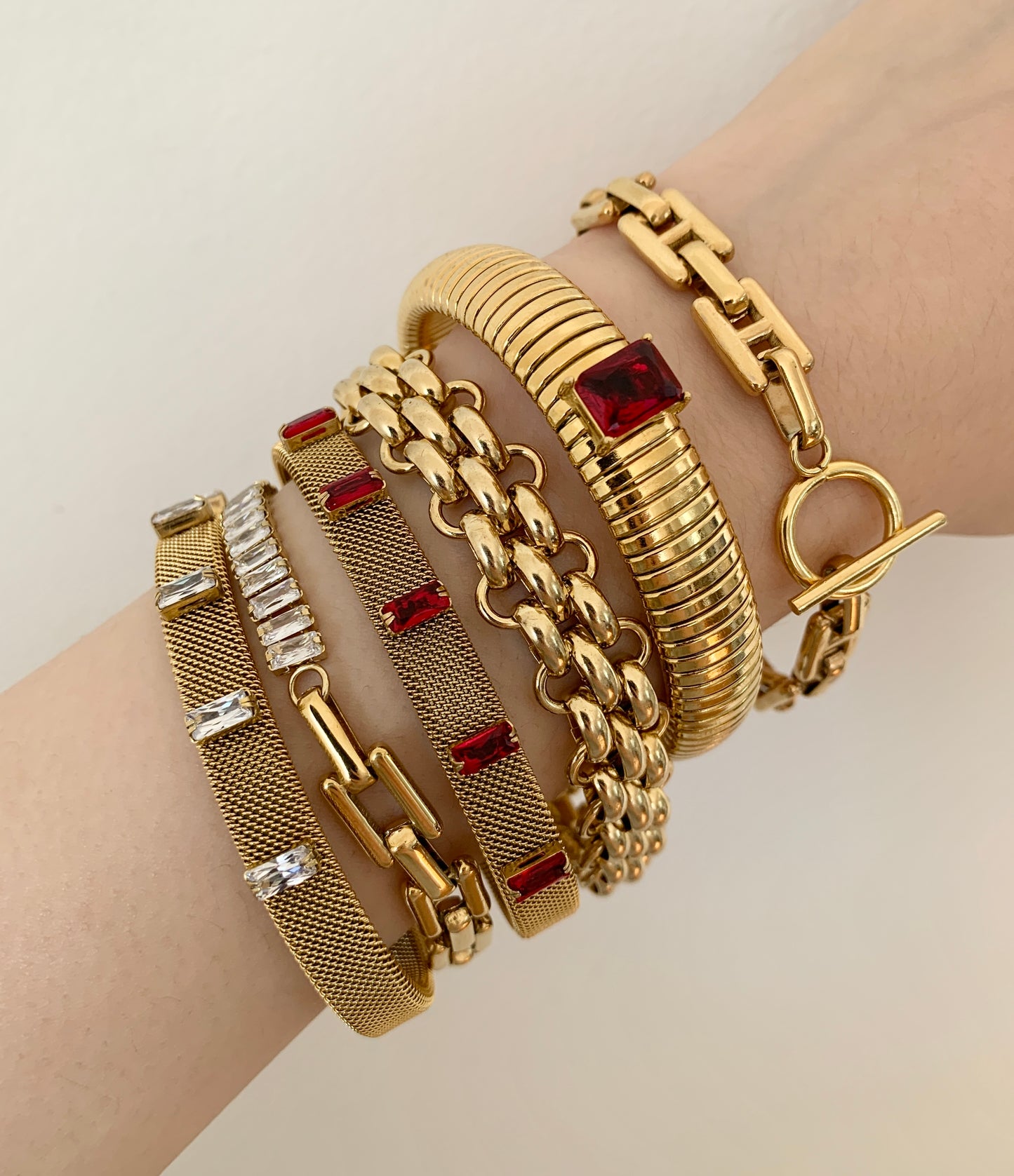 Cleopatra Bangle - Ruby - zZONE Jewelry