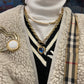 Crystal Heart Necklace - Blue