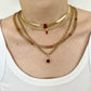 Vertebra Necklace - Ruby - zZONE Jewelry