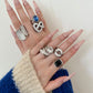 Bardot Cocktail Ring - Silver - zZONE Jewelry