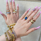 Rita Cocktail Ring - Ocean Blue - zZONE Jewelry
