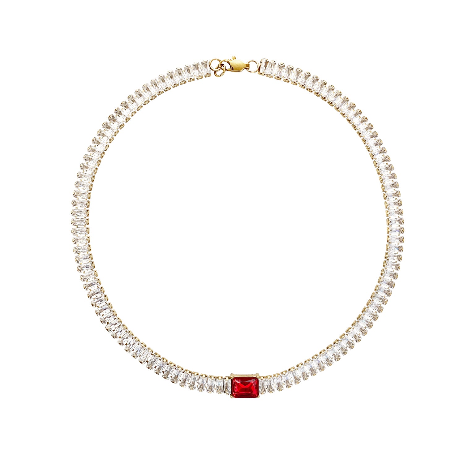 Flapper Choker - Ruby - zZONE Jewelry