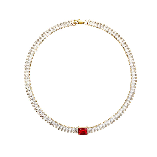 Flapper Choker - Ruby - zZONE Jewelry