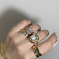 Lamarr Cocktail Ring - Crystal
