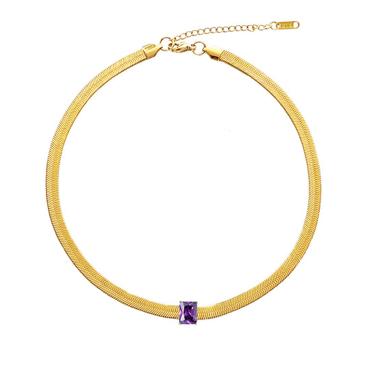 Blade Choker - Violet - zZONE Jewelry